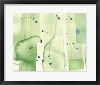 Framed 'Abstract Green Watercolor' border=