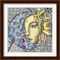 Framed Mother Sun And Father Moon