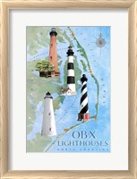 Framed OBX Lighthouses