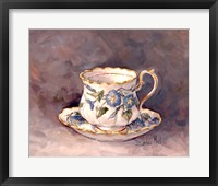 Framed Morning Glory Teacup