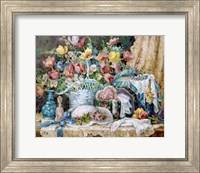 Framed Victorian and Lace Collectables