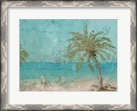 Framed Beach Day Landscape I