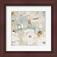 Framed Poppies in the Wind Cream square