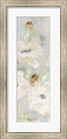 Framed Poppies in the Wind Cream Panel II