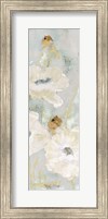 Framed Poppies in the Wind Cream Panel II