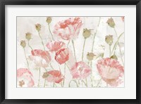 Framed Poppies in the Wind Blush Landscape
