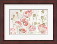 Framed Poppies in the Wind Blush Landscape