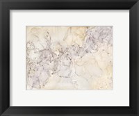 Framed Gold and Silver Mineral Abstract