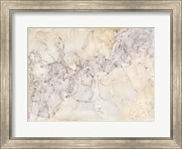 Framed Gold and Silver Mineral Abstract