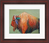 Framed Warrior Bison