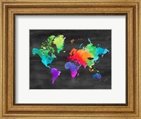 Framed Map of Many Colors