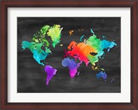 Framed Map of Many Colors