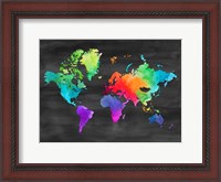 Framed Map of Many Colors