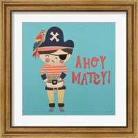 Framed 'Ahoy Matey I' border=