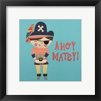 Framed 'Ahoy Matey I' border=