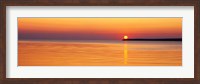 Framed Sunset over Lake Superior, Wisconsin