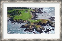 Framed Golf Course on an Island, Pebble Beach Golf Links, California