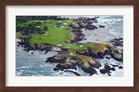 Framed Golf Course on an Island, Pebble Beach Golf Links, California