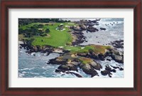 Framed Golf Course on an Island, Pebble Beach Golf Links, California