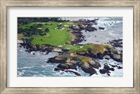 Framed Golf Course on an Island, Pebble Beach Golf Links, California