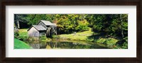 Framed Watermill Near a Pond, Mabry Mill, Virginia