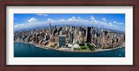 Framed Aerial View of a Cityscape, New York City