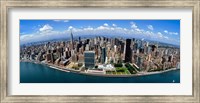 Framed Aerial View of a Cityscape, New York City
