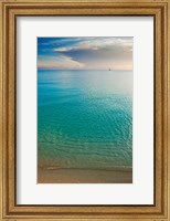 Framed Scenic View of Seascape at Sunset, Great Exuma Island, Bahamas