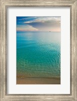 Framed Scenic View of Seascape at Sunset, Great Exuma Island, Bahamas