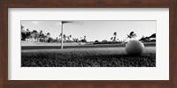 Framed Close Up Golf Ball And Hole, Hawaii