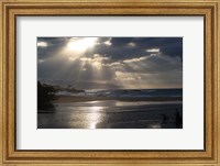 Framed Scenic View of Beach during Sunset, Hawaii