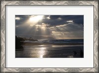 Framed Scenic View of Beach during Sunset, Hawaii