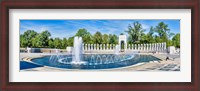 Framed View of Fountain at National World War II Memorial, Washington DC