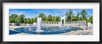 Framed View of Fountain at National World War II Memorial, Washington DC