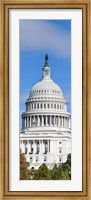 Framed Low Angle View of Capitol Building, Washington DC