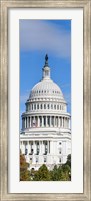 Framed Low Angle View of Capitol Building, Washington DC