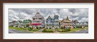 Framed Cottages in a row, Beach Avenue, Cape May, New Jersey
