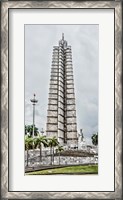 Framed View of Jose Marti Memorial at Plaza de la Revolution, Havana, Cuba