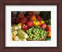 Framed Vegetables for Sale at a Market Stall, Helsinki, Finland