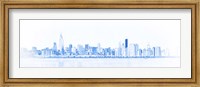 Framed Chicago Skyline Sketch