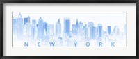 Framed New York City in Blue