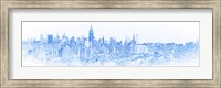Framed Blue Skylines in a City, Manhattan