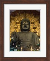 Framed Great Buddha Statue in TodaiJi Temple, Japan