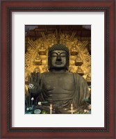 Framed Great Buddha Statue in TodaiJi Temple, Japan