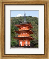 Framed Small Pagoda at Kiyomizu-dera Temple, Japan