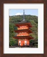 Framed Small Pagoda at Kiyomizu-dera Temple, Japan