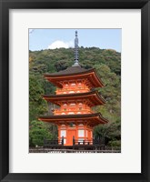 Framed Small Pagoda at Kiyomizu-dera Temple, Japan