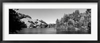 Framed Lake Lagunitas, California (BW)
