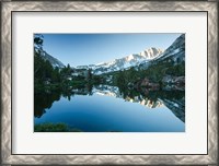 Framed Reflection of Mountain in a River, Sierra Nevada, California