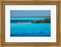 Framed Bungalows on the Beach, Bora Bora, French Polynesia